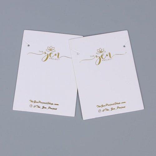 Paper card small jewelry card, earring card, necklace card, bronzing card, customizable