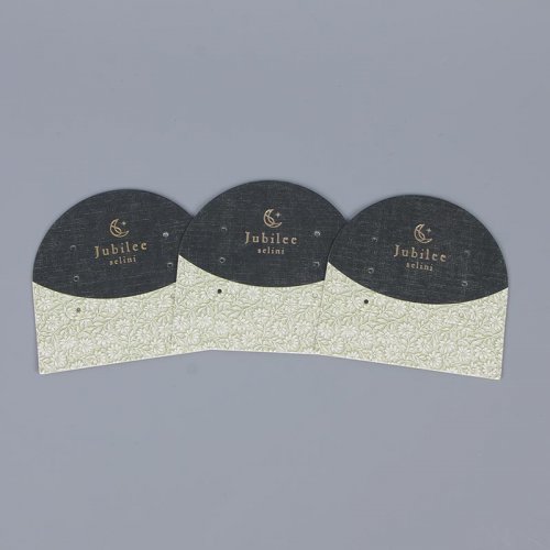 Jewelry display card, paper card, stud earring card, hot stamping card, custom-made special paper card