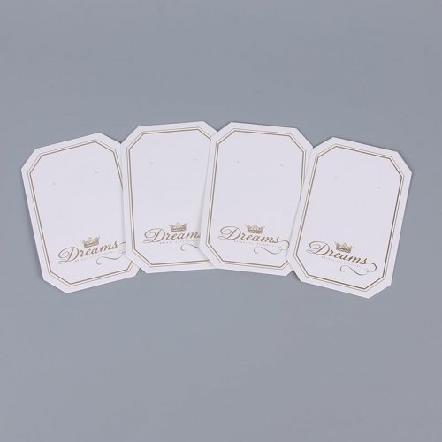 Irregular jewelry card, earring card, earring card, bronzing card, jewelry card customization