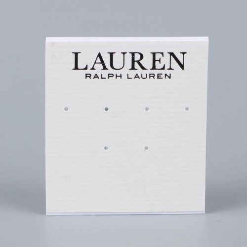 White PVC card Earring card Necklace card with back hook Jewelry display card