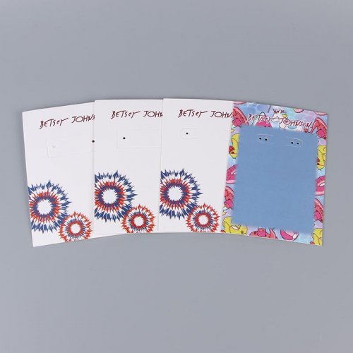 White earring card, earring card, necklace card, thickened paper card, customizable