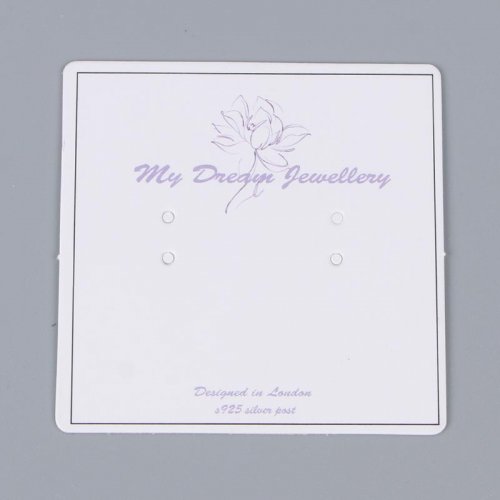 Small jewelry card, paper card, earring card, necklace card, jewelry display card, customizable