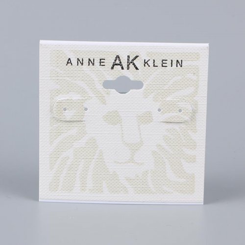 Lion pattern card, PVC card, white earring card, jewelry display card, customizable