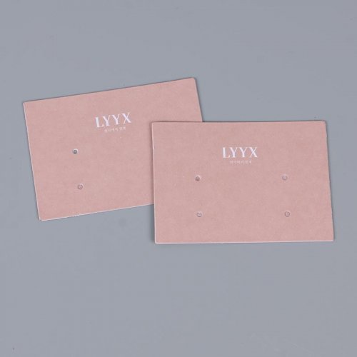 Pink square special paper card jewelry card earrings card jewelry display card can be customized