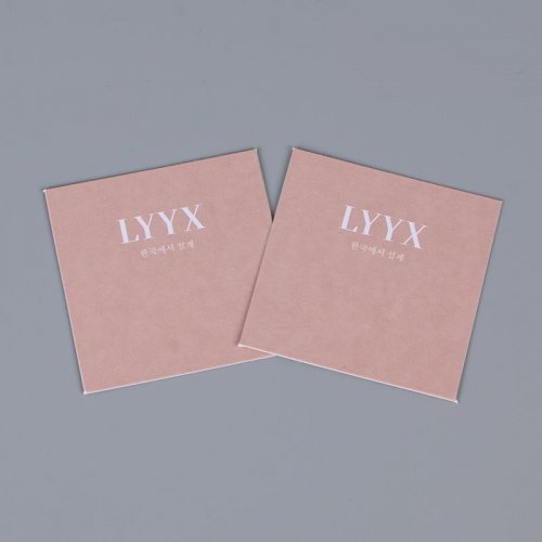 Pink square special paper card, jewelry display card, fashionable high-end card