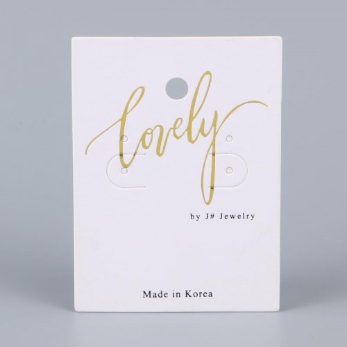 Factory stock wholesale, earring card, earring card, bronzing card can be customized