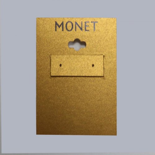 PVC card Golden earring card Earring card Jewelry display card Packaging card Customizable