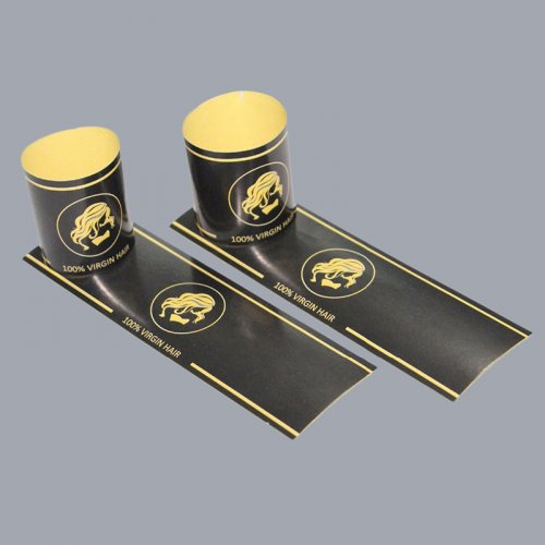 Low MOQ waterproof paper custom self-adhesive paper glossy sticker label