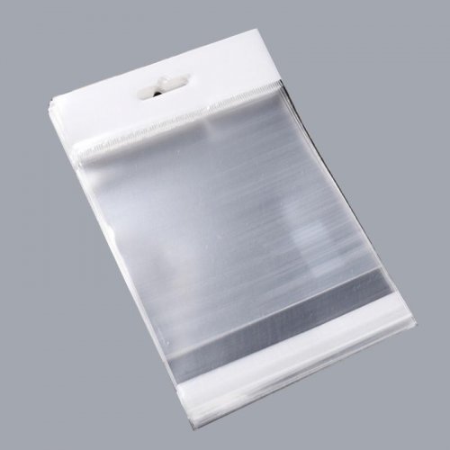 Card jewelry packaging bag transparent transparent opp plastic ziplock bag self-adhesive bag
