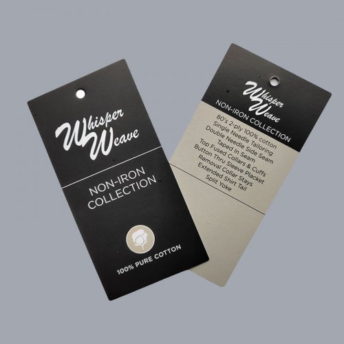 Paper label tagging clothing label packaging card