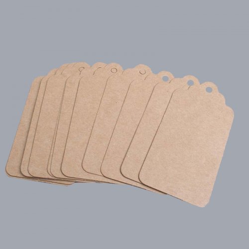Natural jute twine sling, clothing tag with rope