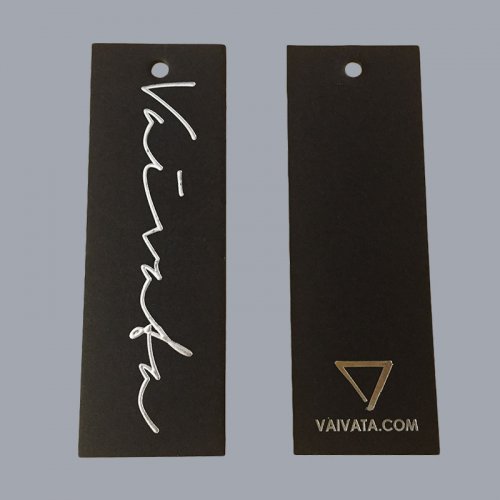 Custom paper label tagging clothing label packaging card